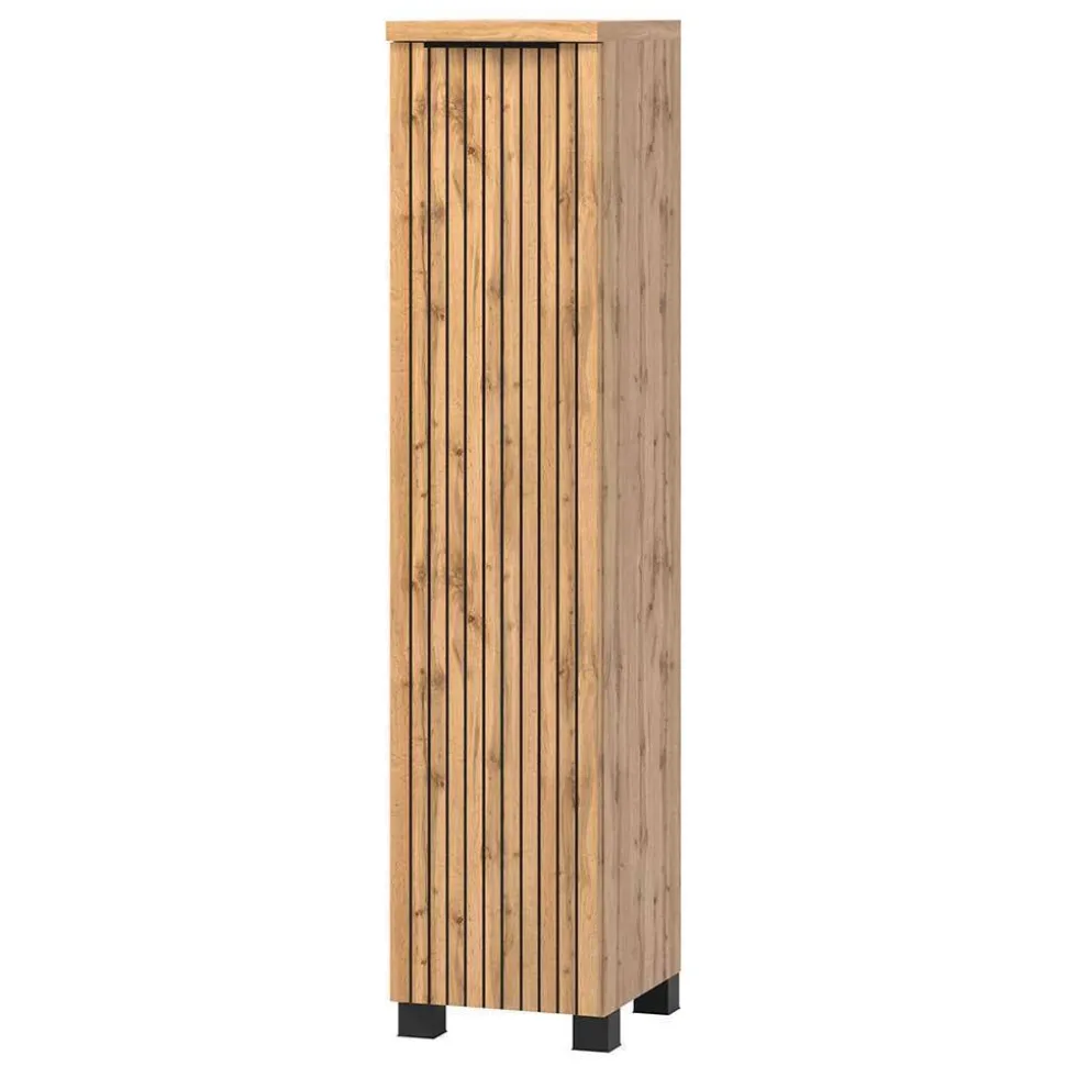 2 Becken Waschkonsole & Spiegel & Schrank - Crystoga (vierteilig)