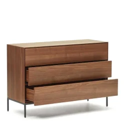 110 cm breite Kommode mit drei Schubladen - Milena