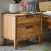 46 cm breite Nachtkommode aus geölter Eiche - Teano