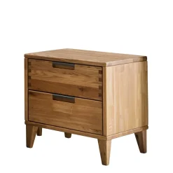 46 cm breite Nachtkommode aus geölter Eiche - Teano