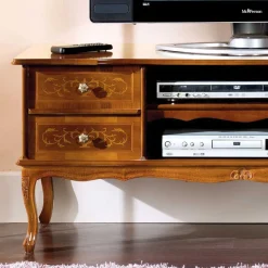 123 cm breite TV Kommode Agosto im Barockstil