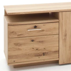 150 cm breite TV Kommode in Eiche Bianco - Crokas