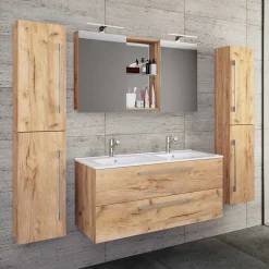 178 cm breiter Badblock Einzelmöbel - Ursela (vierteilig)