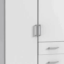 91 cm breiter Kleiderschrank in Weiß - Cador