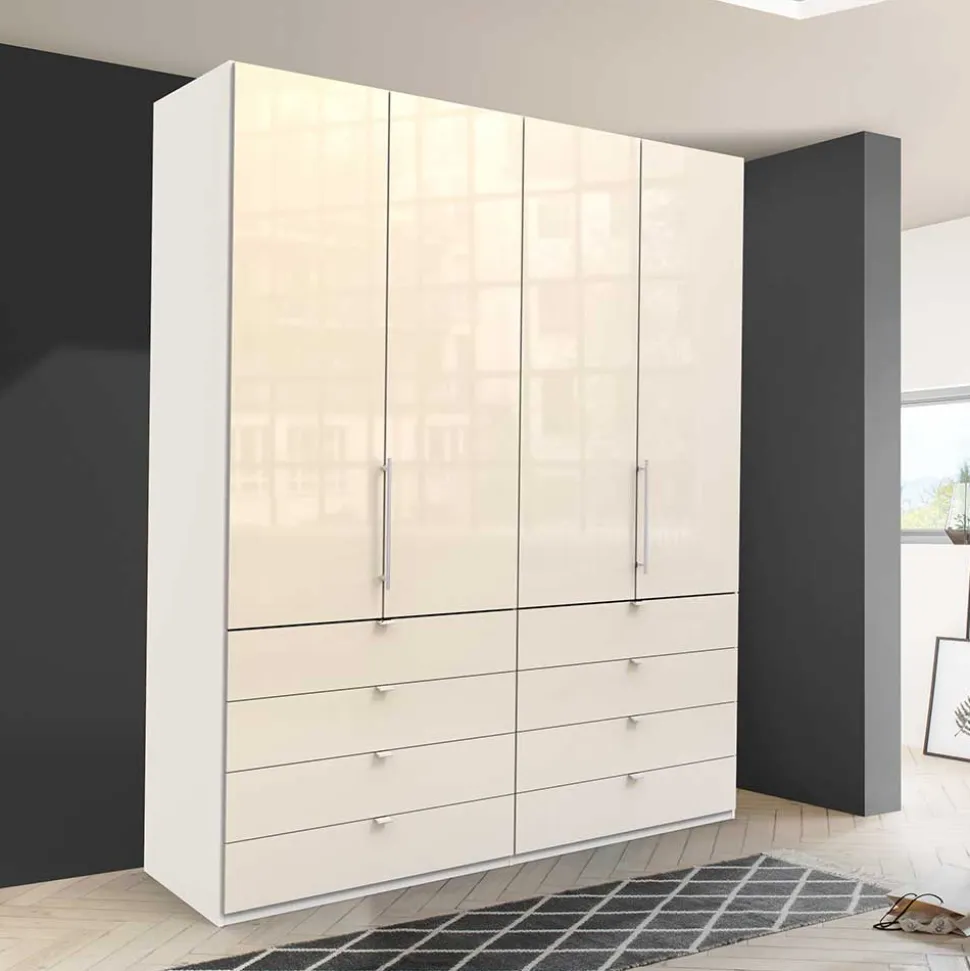 200 cm breiter Kleiderschrank mit acht Schubladen - Zidarie