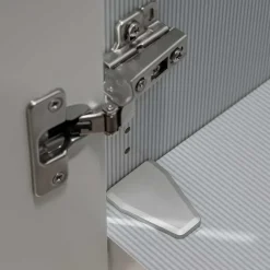 100 cm breiter Schlafzimmerschrank in Hellgrau - Nucina