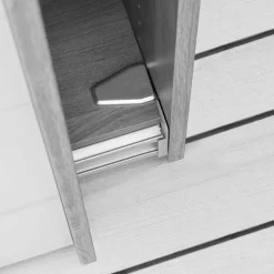 300 cm breiter Schwebetürenschrank mit Glas Beige - Nikoba