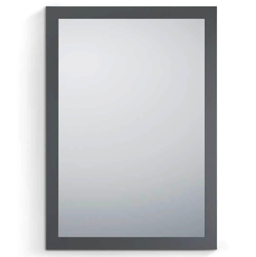 48 cm breiter Spiegel in Anthrazit - Vertelli