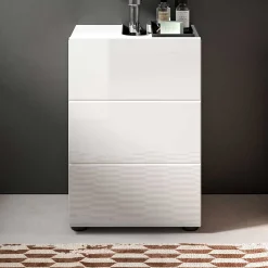 38 cm breiter Waschbeckenschrank in Weiß - Vitablos