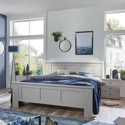 140 cm breites Bett im modernen Landhaus Look - Ridonna