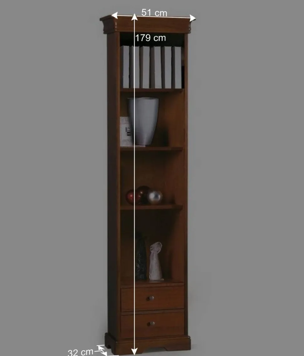 51 cm breites Regal mit zwei Schubladen - Lemerzi