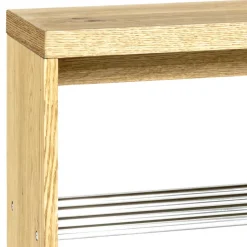 55 cm hohe Flur Bank Blacingo mit 2 Schuhablagen