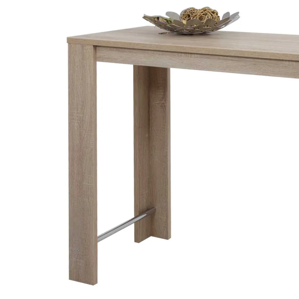 108 cm hoher Tresentisch in Holz Optik - Elmavirio