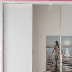 250 cm Kleiderschrank mit Falt- und Drehtüren - Dastrata