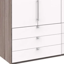 200 cm Kombi Kleiderschrank mit 58 cm Tiefe - Tivierto