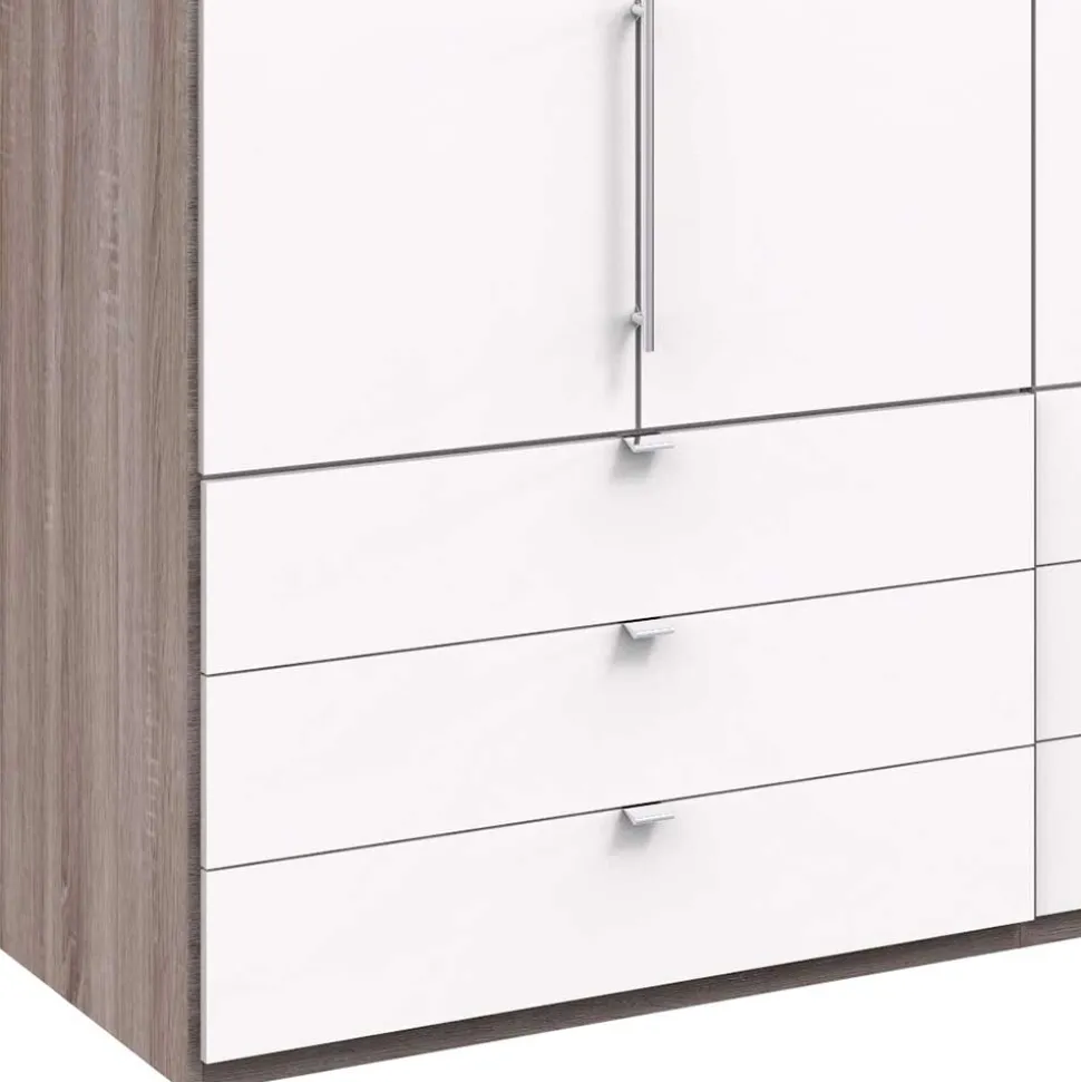 200 cm Kombi Kleiderschrank mit 58 cm Tiefe - Tivierto