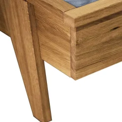 190 cm kurzes Doppelbett aus Holz - Hardus