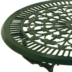 70 cm runder Gartentisch in Grün aus Metall - Jenson