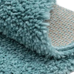 150 cm Runder Teppich in Hellblau - Chiyom