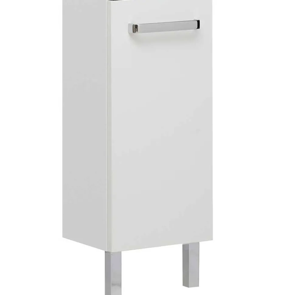 20 cm tiefer Bad-Hochschrank in Weiß - Ardin