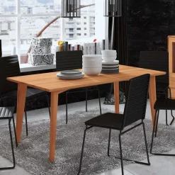 80 cm tiefer Kernbuche Esstisch geölt - Junola