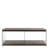 120 cm TV Element in Nussbaum & Transparent - Tomima