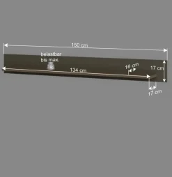 150 cm Wandboard in Eukalyptus und Eiche Optik - Promo