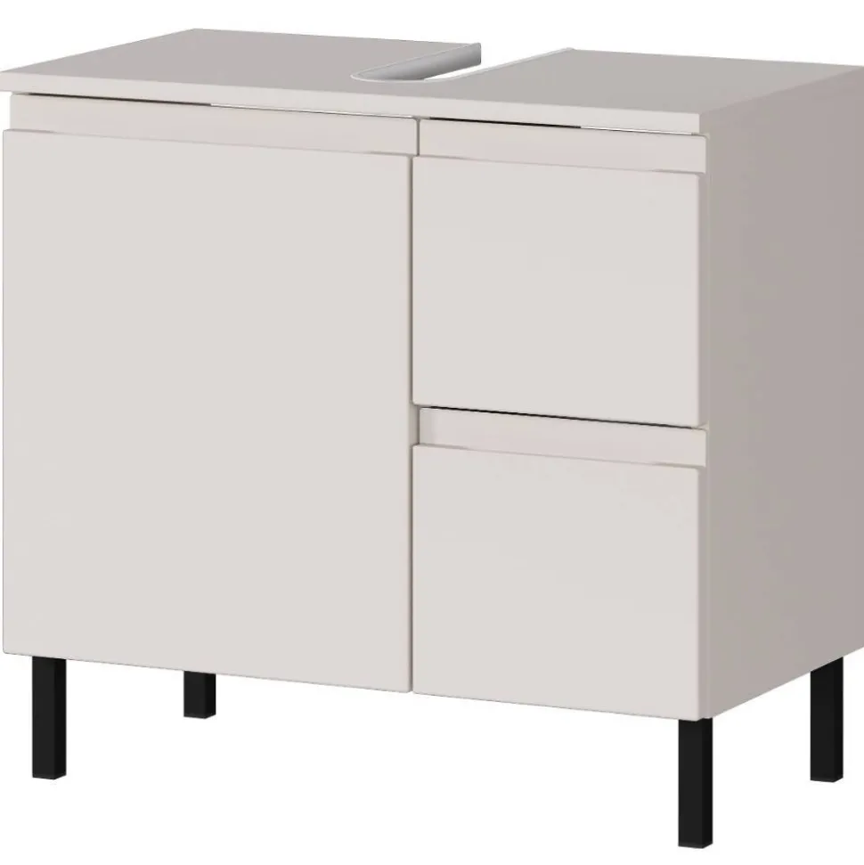 60 cm Waschbeckenschrank in Hellgrau - Dadra