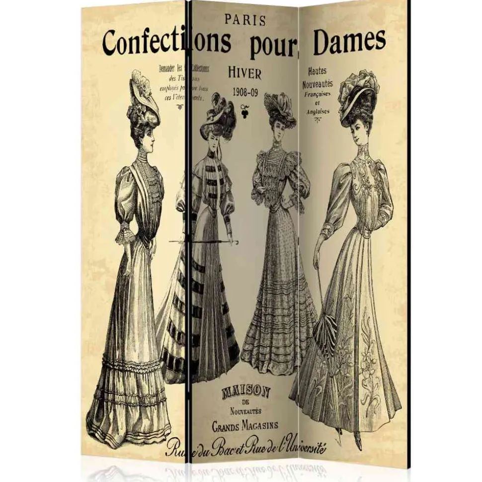 3 Elemente Paravent für Ankleidezimmer - Elefontra