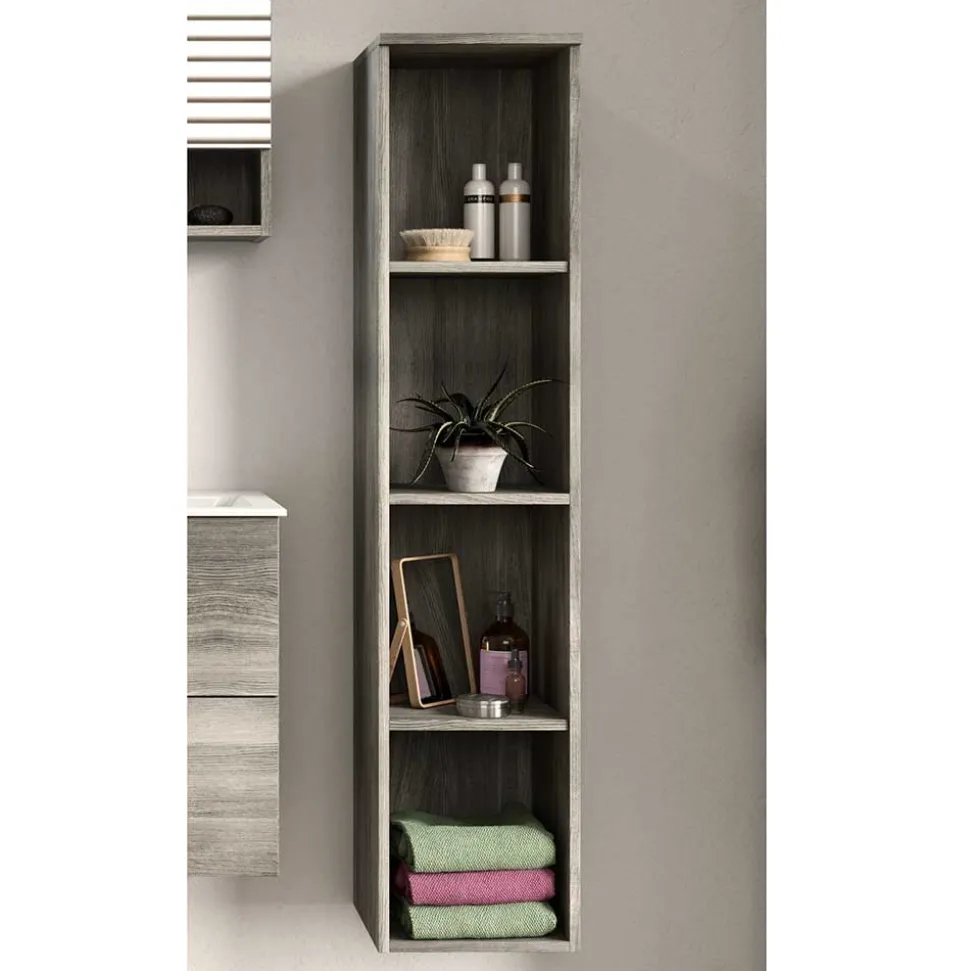 4 Fächer Badezimmerregal für die Wand - Loritana