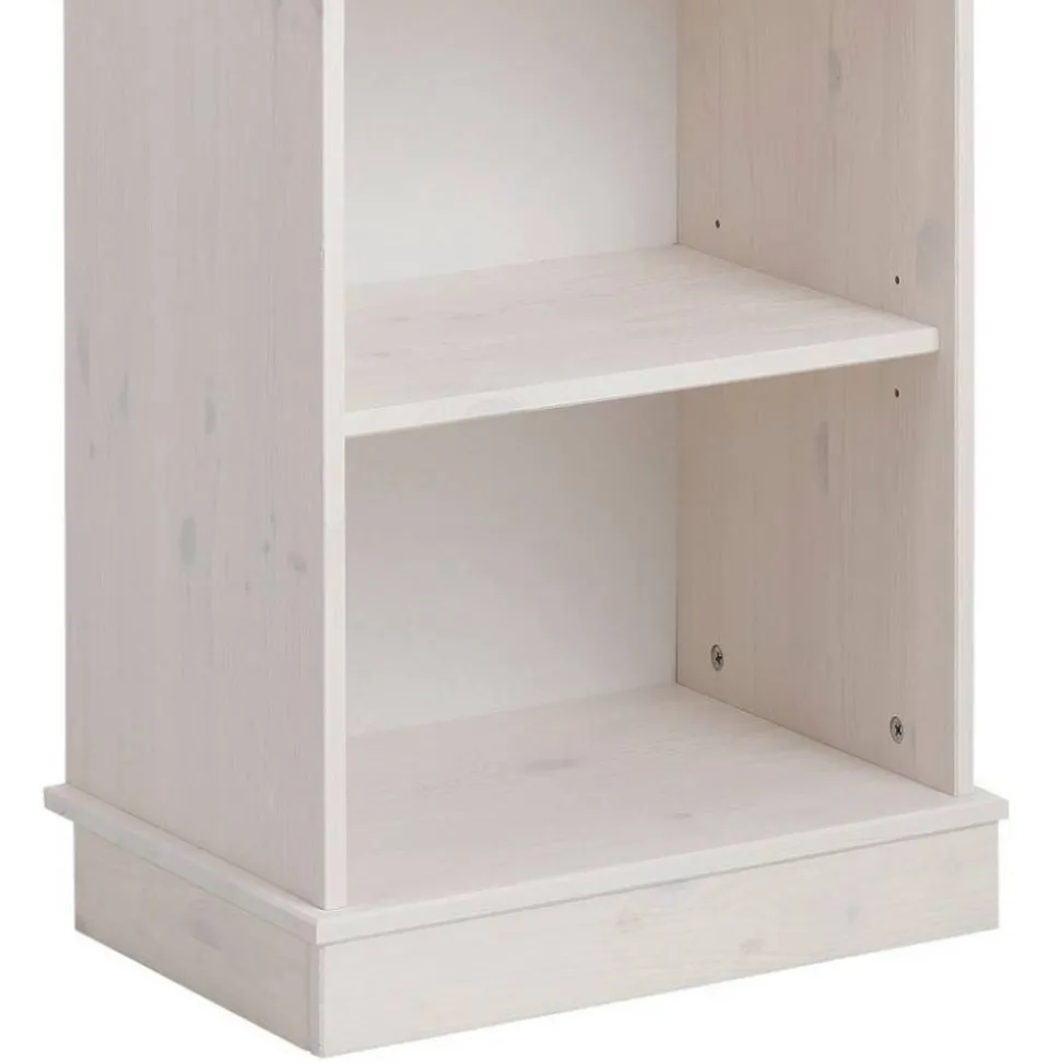 5 Fächer Regal in Weiß und Kiefer Honig - Zentra