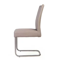 2 Freischwinger Stühle in Beige - Nandora (2er Set)