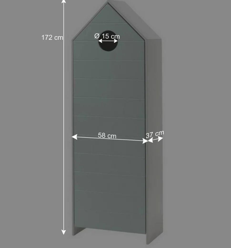 4 Kinderzimmer Schränke & Regal - Indefiva (fünfteilig)