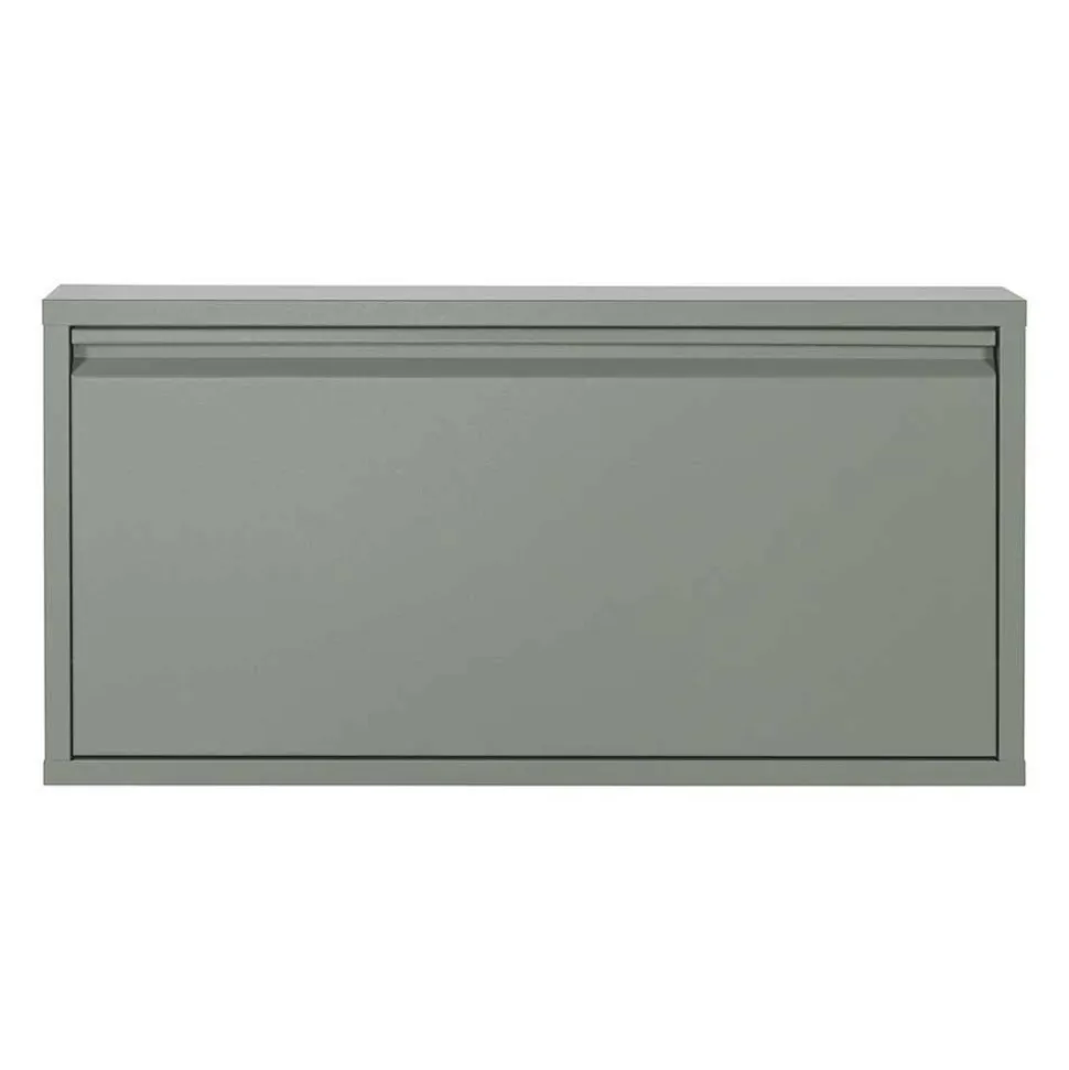 1 Klappen Schuhschrank in Graugrün - Brisco