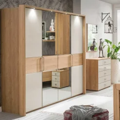 2 Meter Kleiderschrank mit vier Türen - Emdsiva II