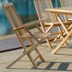 6 Personen Essgruppe für den Garten - Klahuma (siebenteilig)