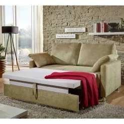 2 Personen Funktionssofa in Beige - Victoria