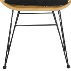 2 Personen Sitzgarnitur aus Kunstrattan - Vasteca (dreiteilig)