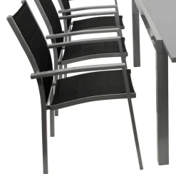 8 Personen Tischgruppe für Garten - Gestina (neunteilig)