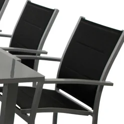 8 Personen Tischgruppe für Garten - Gestina (neunteilig)