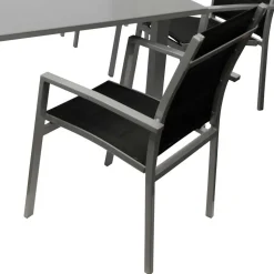 8 Personen Tischgruppe für Garten - Gestina (neunteilig)