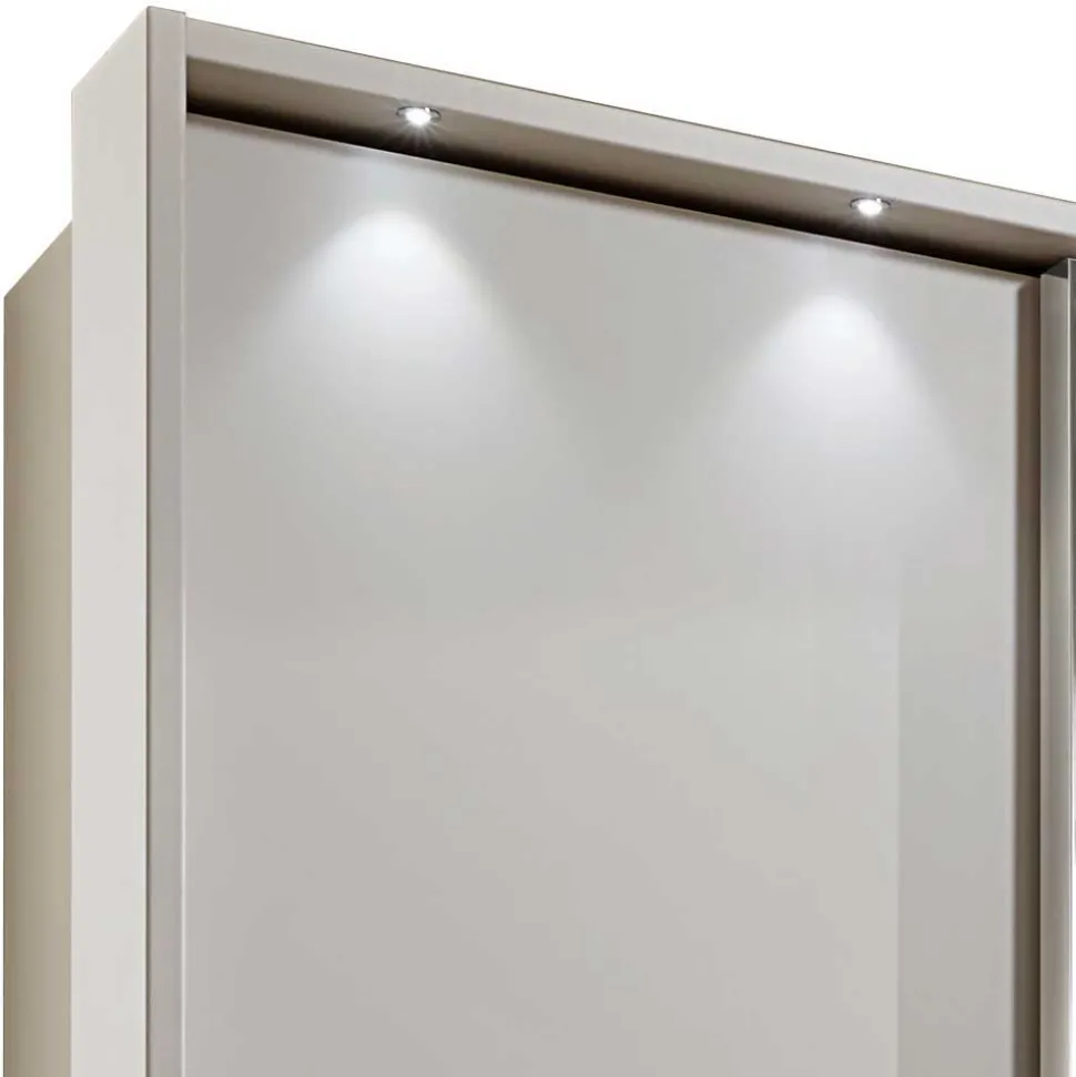 3 Schiebetüren Schlafzimmer Schrank in Beige - Zesgina