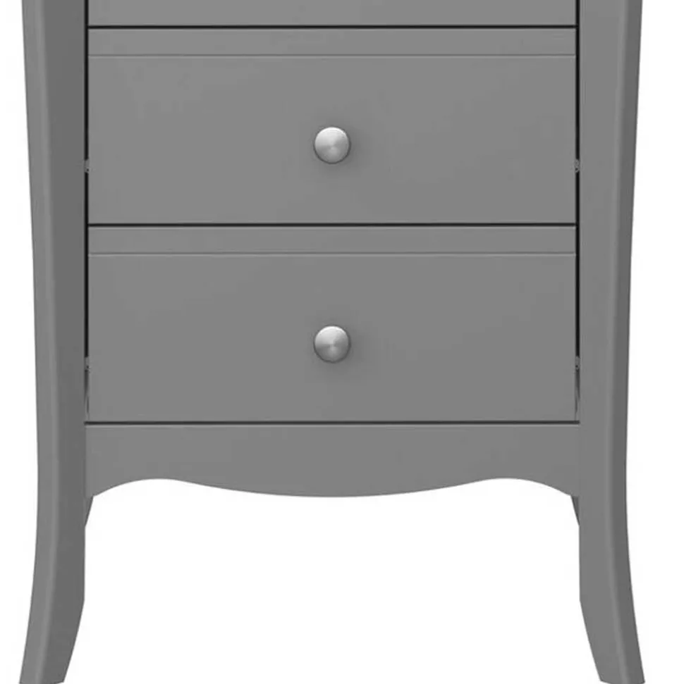 5 Schubladen Hochkommode in Grau lackiert - Resivia