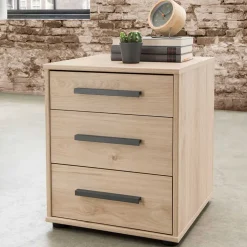 3 Schubladen Nachtschrank modern - Licruva