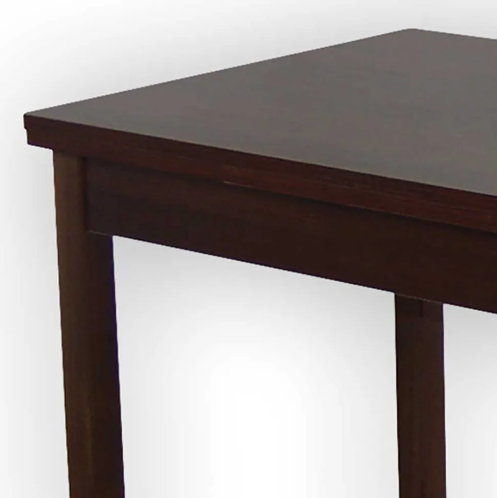 4 Stühle mit Tisch in Nussbaum - Sutra (fünfteilig)