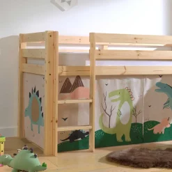 Abenteuerbett Dinosaurier mit Rutsche - Vacoas