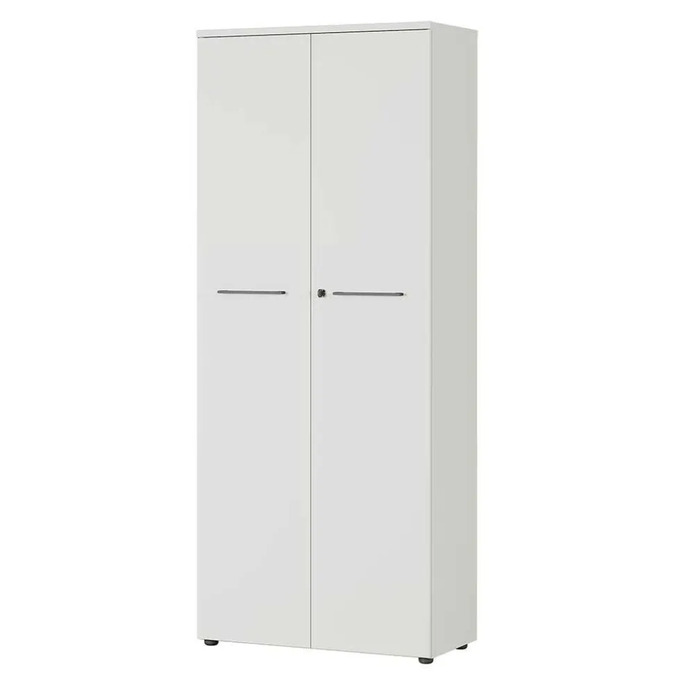 Abschließbarer Akten Büroschrank in Lichtgrau - Ofledio