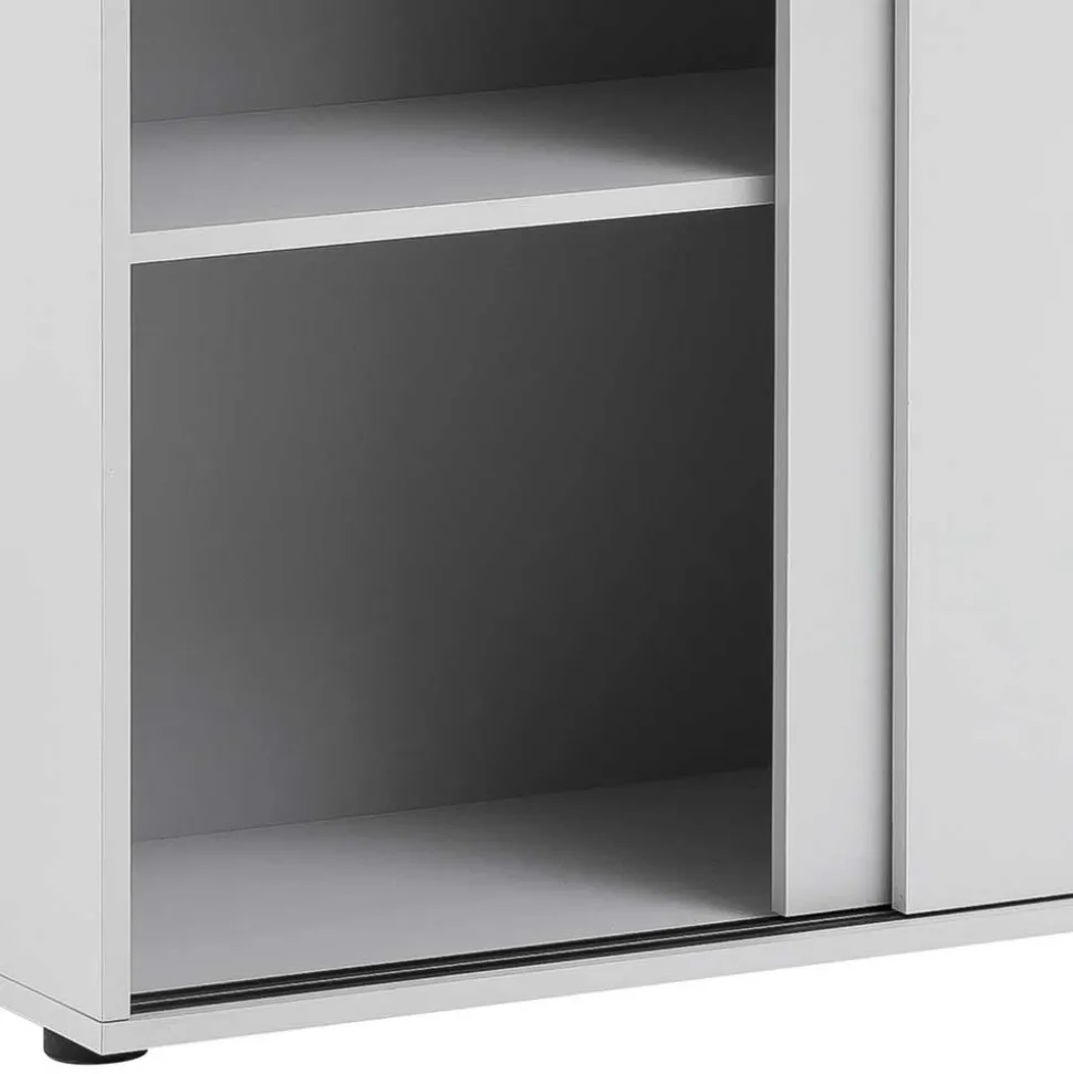 Abschließbarer Büroschrank mit Schiebetüren - Bowsla
