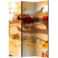 Abstrakt bedruckter Paravent aus Leinwand - Floys