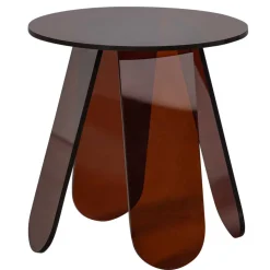 Acryl Beistelltisch in Braun - Lou